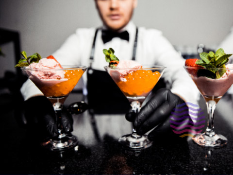 Сладкие муссы и выпечка