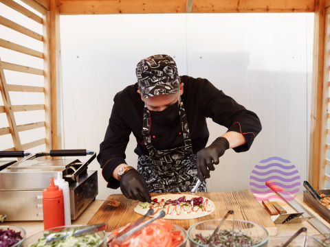 Выездная кейтеринг станция шаурма